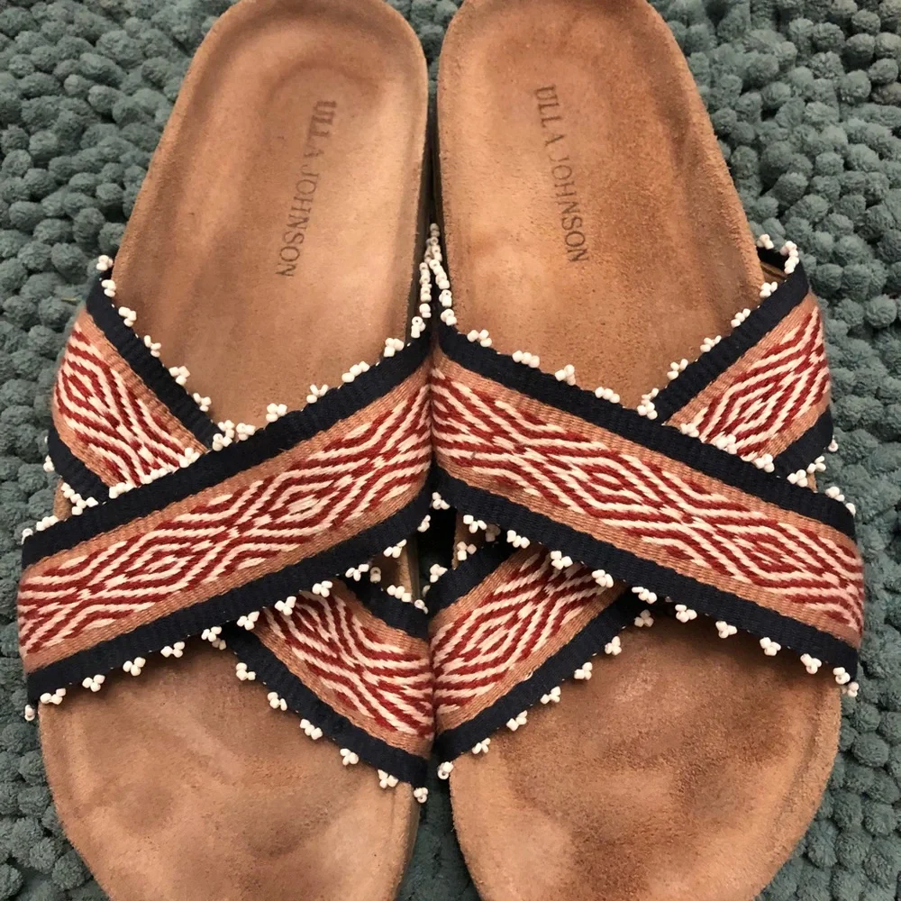 Ills Johnson Babette Tribal Handloom Sandals - Picture 2 of 8